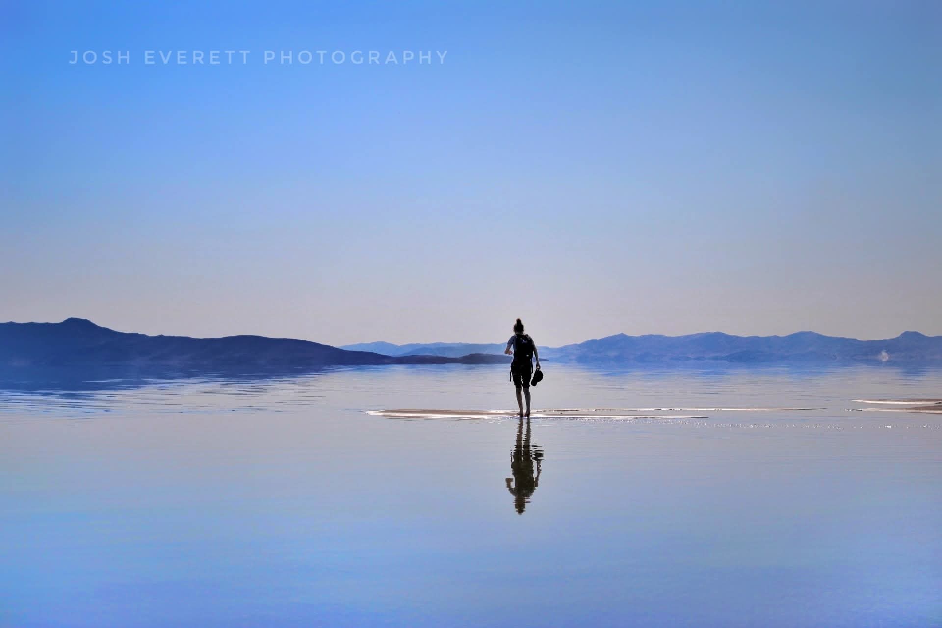 Still water looks like a mirror.